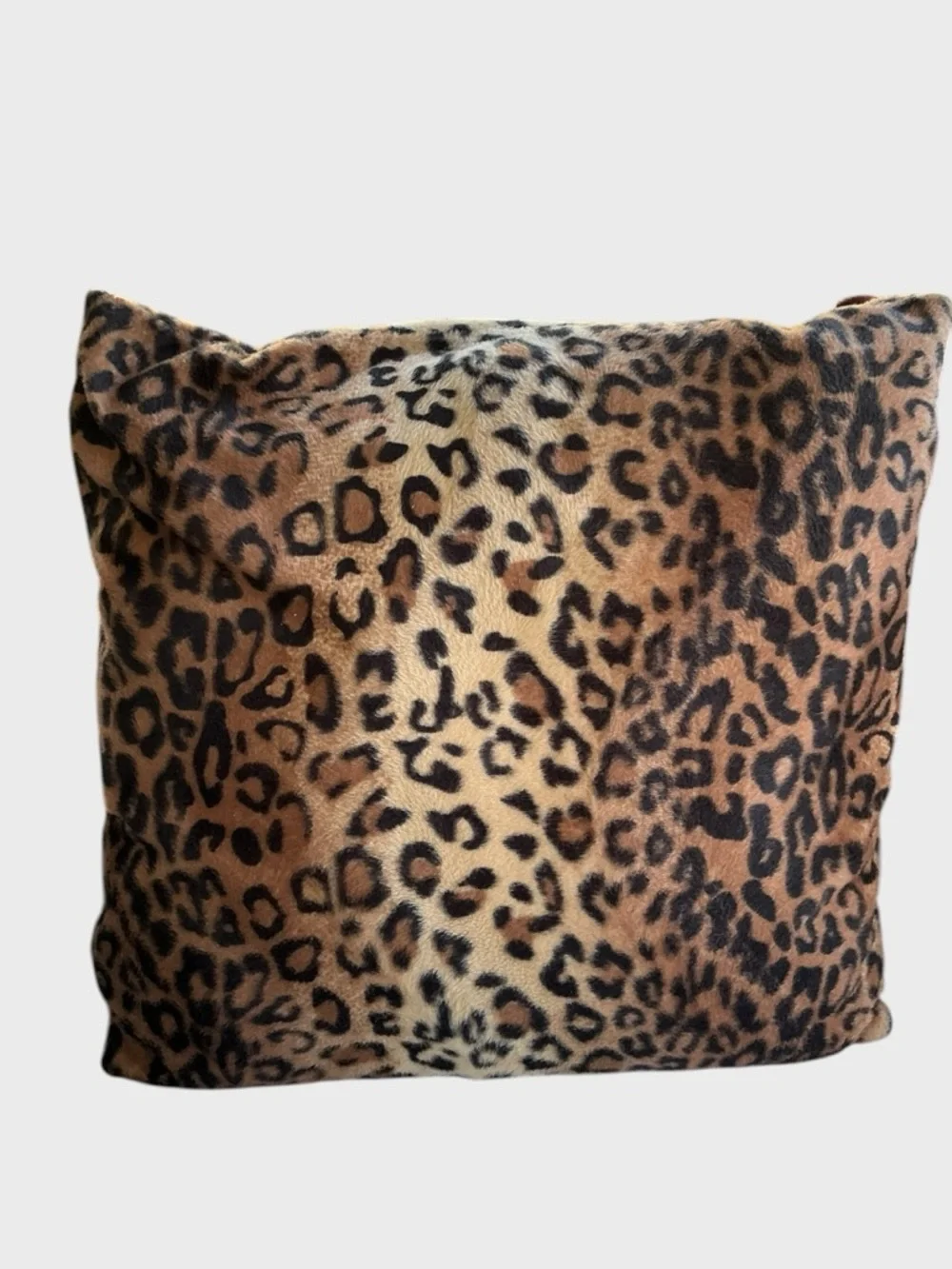 Animal Print Throw Pillows Set Leopard Giraffe 12” Decor Pair